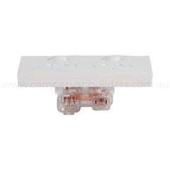 white dual 240v gpo outlet for rv electrical upgrades and fitouts