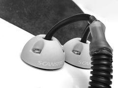 Caravan white vertical cable seal for clean waterproof installations