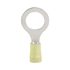 Yellow nylon insulated ring terminal M12 (100 pack) for caravan, rv, and campervan 12v wiring connections