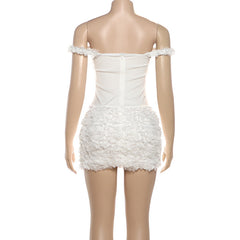 Off shoulder zip-up mini dress  | Festival Outfits Women