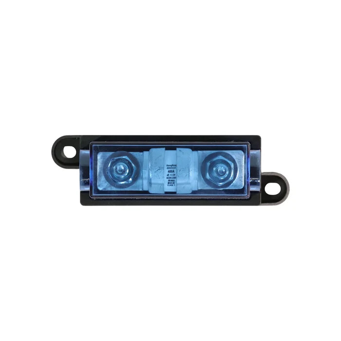 400A ceramic MEGA fuse with holder for safeguarding high draw DC accessories