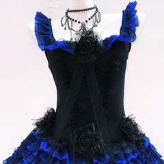 Ruffle flower applique square neck zip-up mini dress  | Festival Outfits Women