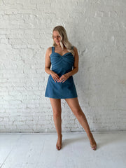 Alayna Medium Wash Denim Mini Dress