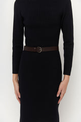 CURVED BUCKLE BELT