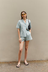PLAID SHORT SLEEVE SHIRT