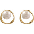 Oval Twisted Loop Earrings