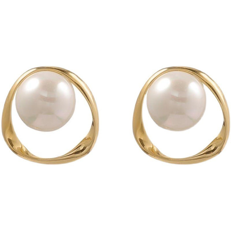 Oval Twisted Loop Earrings