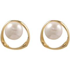 Oval Twisted Loop Earrings