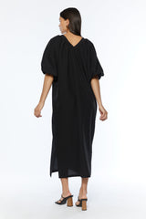 PUFF SLEEVE MAXI DRESS