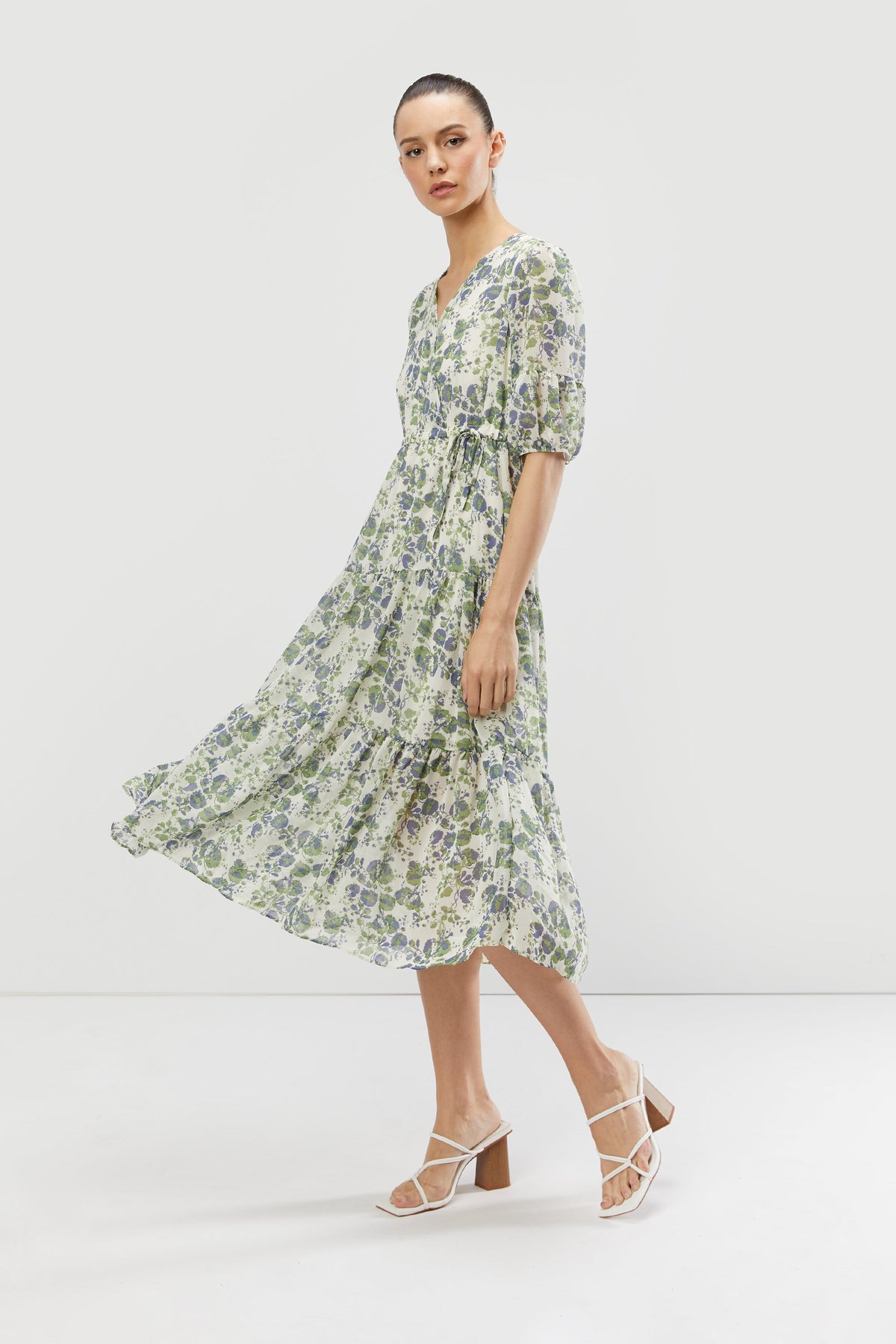 FLORAL MIDI DRESS