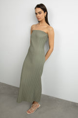 PLEATED TUBE DRESS