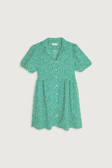 FLORAL BUTTON FRONT DRESS
