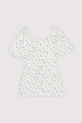 FLORAL PUFF SLEEVE MINI DRESS