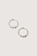 PEARL HOOP EARRING