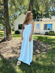 Olsen Sweetheart Maxi Dress- White