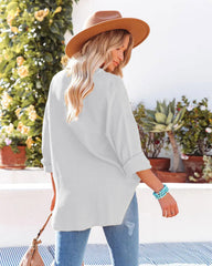 Kennedy Cotton Pocketed Button Down Tunic - Wheat