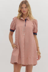Marlene Stripe Swing Dress
