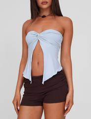 CHARMAINE TOP - BABY BLUE