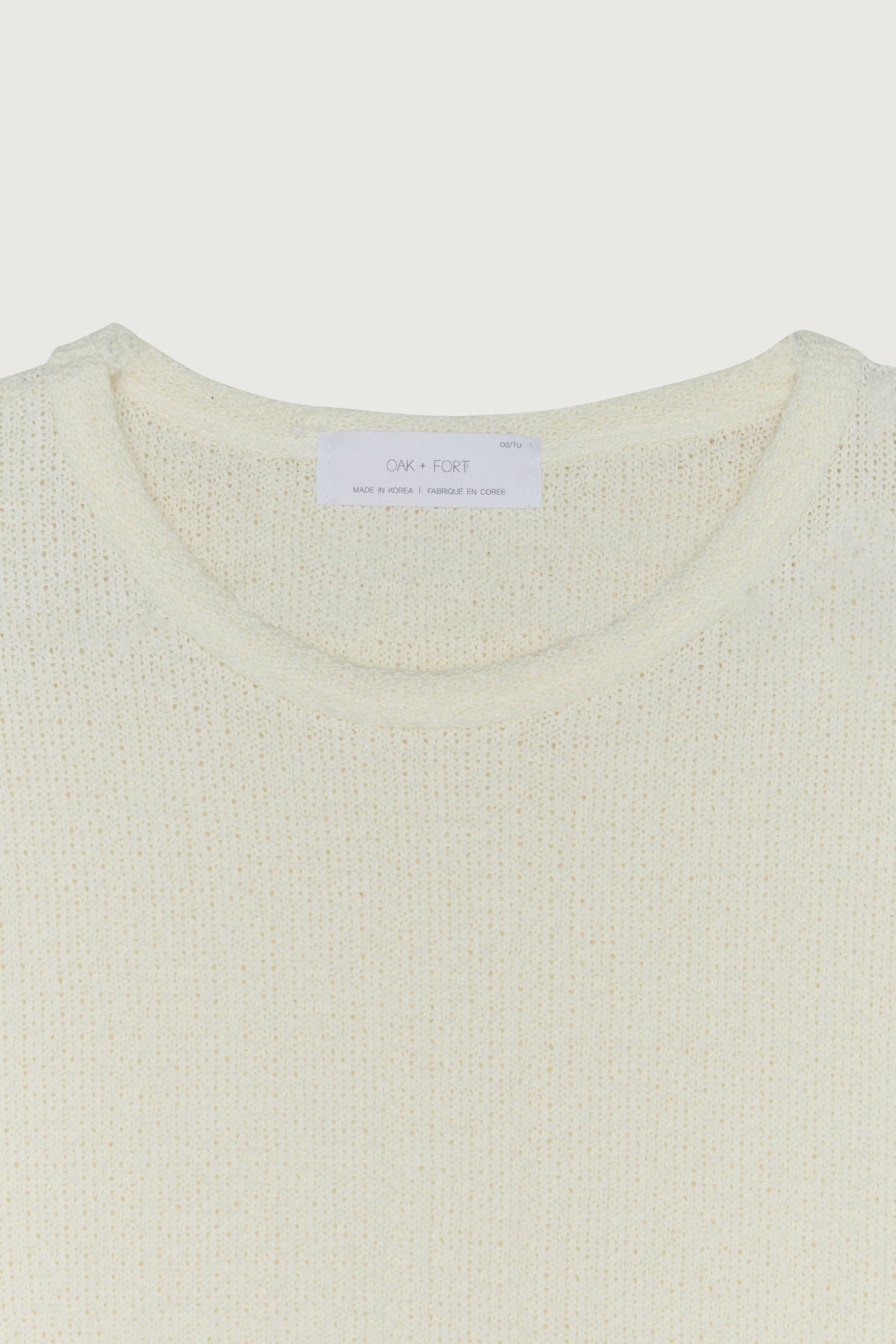 KNIT CROPPED TEE