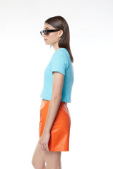 KNIT CROPPED TEE