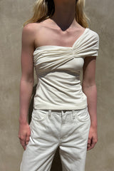 ONE SHOULDER KNIT TOP