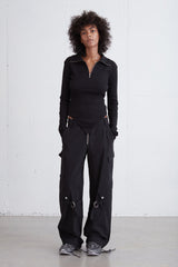 QUARTER ZIP BODYSUIT