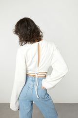 CROPPED TOP WITH OPEN BACK