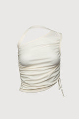 ONE SHOULDER SIDE RUCHED TOP