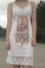 Y2K Emo Sleeveless Print Mini Dress