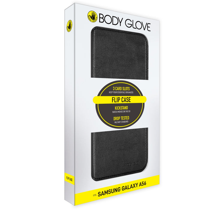 Body Glove Flip Series - Samsung Galaxy A56 - Black (BGFLP-GA56-BK)