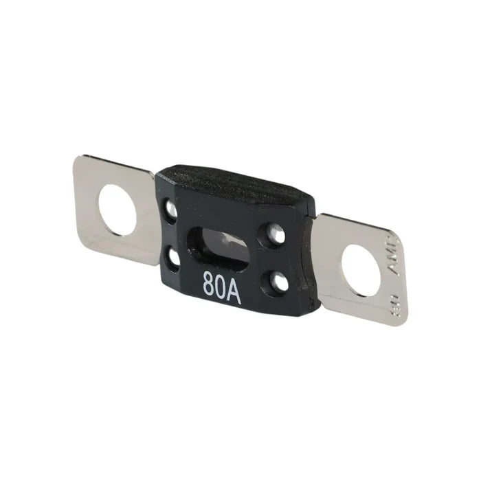 80A MEGA fuse for auxiliary battery overcurrent protection in campervan setups