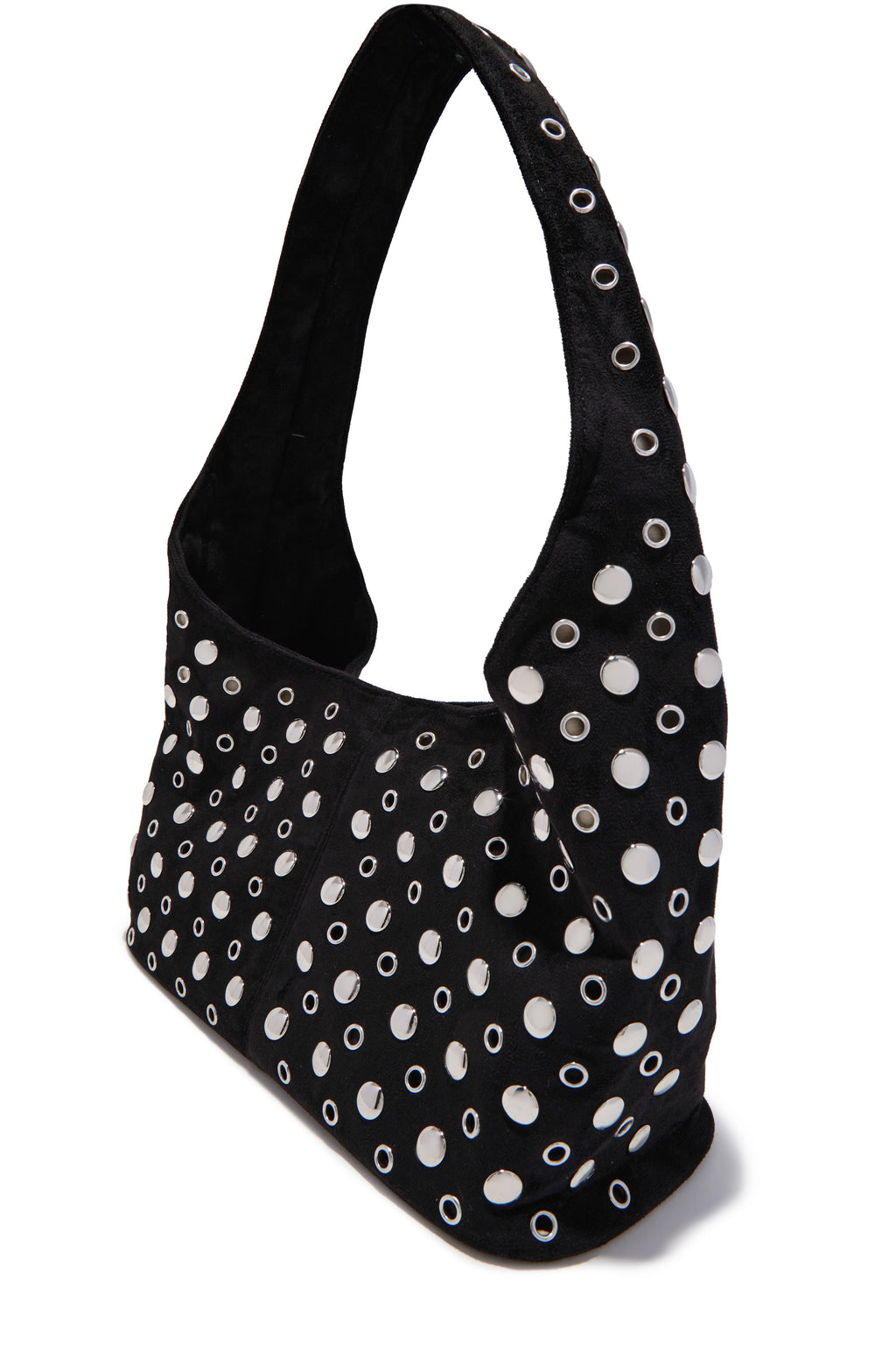 Raya Studded Shoulder Bag - Black