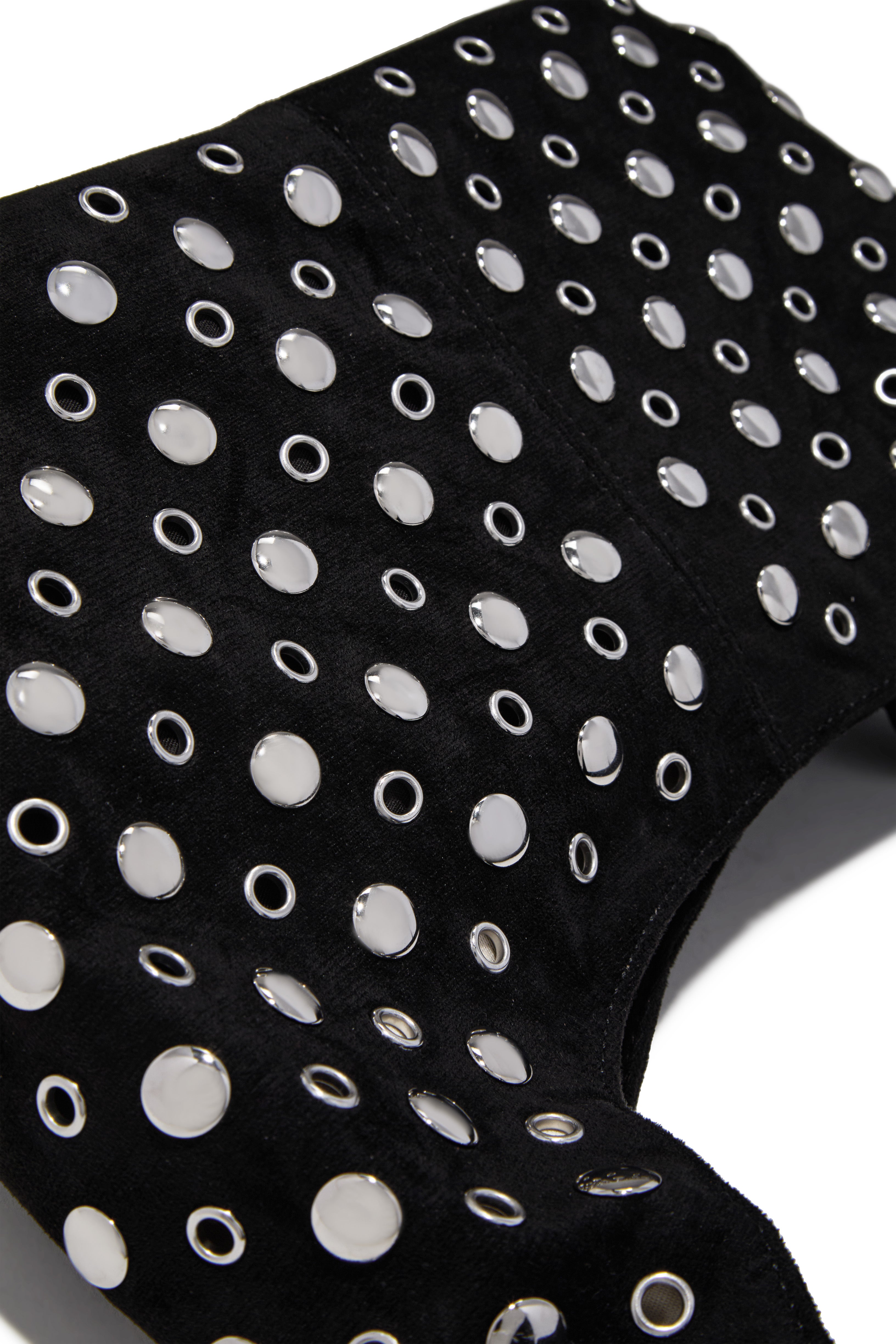 Raya Studded Shoulder Bag - Black