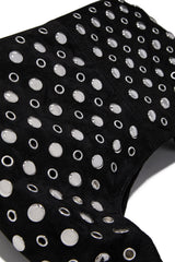 Raya Studded Shoulder Bag - Black