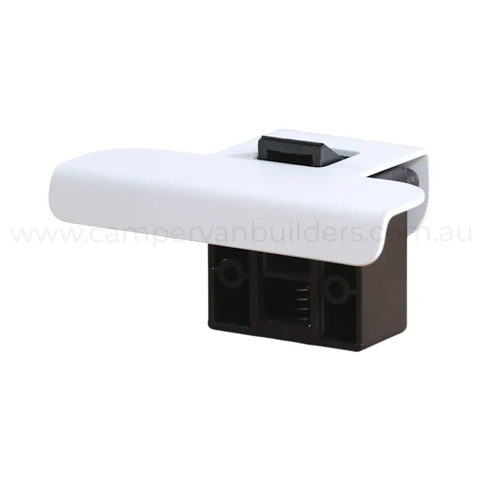 ROKR matte white 100mm van locking latch for caravan, rv, and campervan storage doors