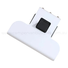 ROKR matte white compression latch for van and caravan storage doors