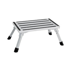 single folding portable caravan camping step stool for rv and camper use