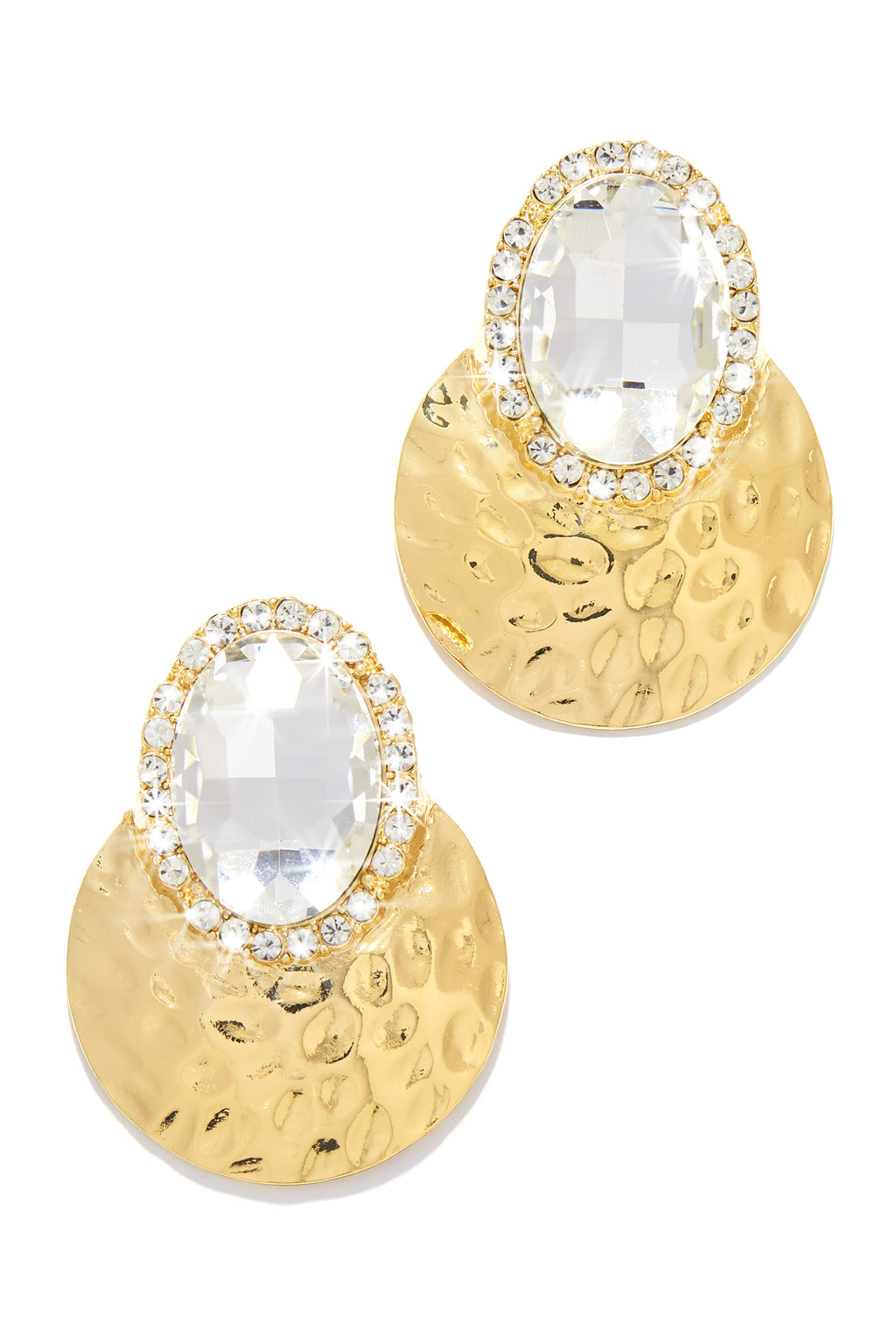 Weekend Gala Stone Embellished Earring - Fuchsia