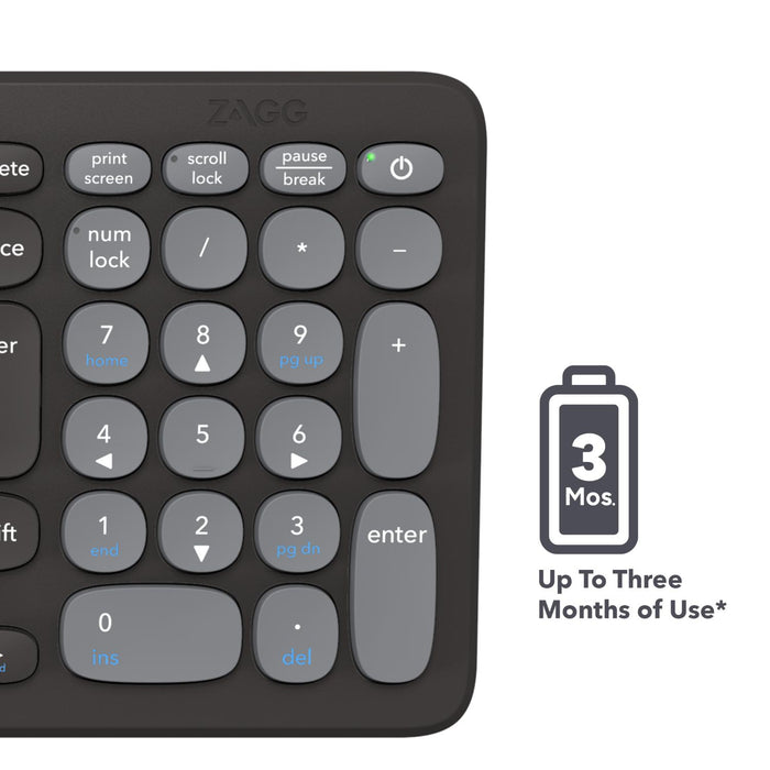 ZAGG Pro Wireless Keyboard 15-Inch - Grey (ZAGG-103211034)